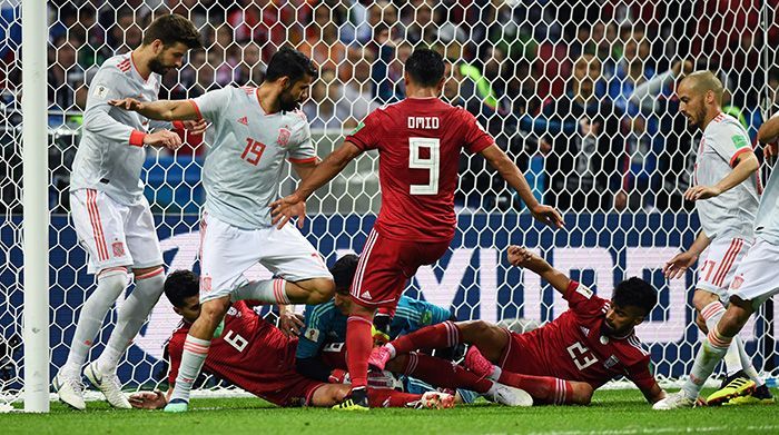 Iran ۰ v ۱ Spain