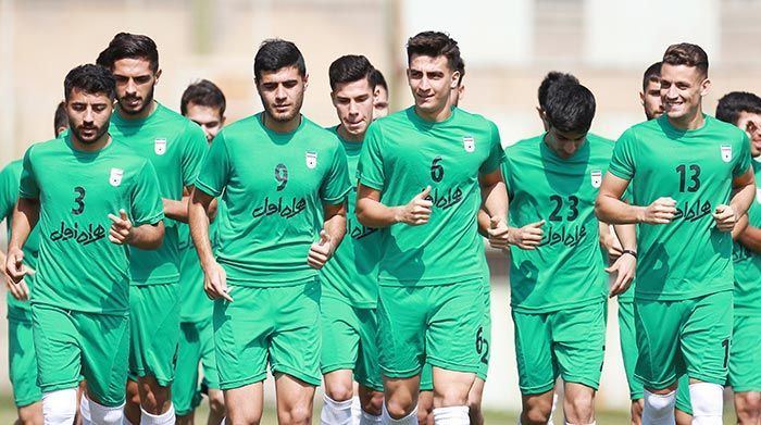 جلسه تمرینی تیم ملی فوتبال امید ایران